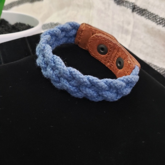 Fossil Braided Rope & Leather Bracelet - Picture 9 of 9